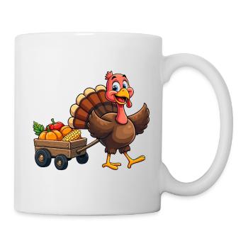Thanksgiving Lustiger Thanksgiving Truthahn - Tasse - Weiß - Rechts