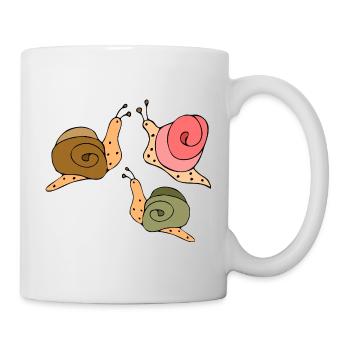 Escargots - Mug blanc - blanc - Droite