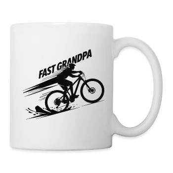 Fast Grandpa Mountain Bike E-Bike Gift for Grandpa - Mug - white - Right
