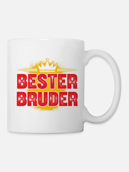 Bester Bruder Krone Design - Tasse - Weiß