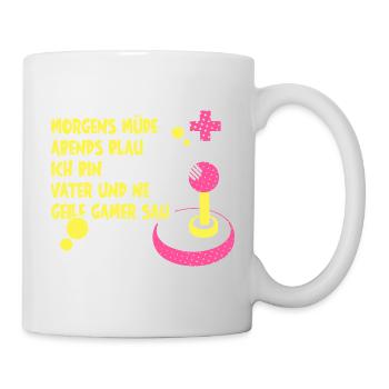 Fête des Pères Père Gamer Jeux Vidéo Papa - Mug blanc - blanc - Droite