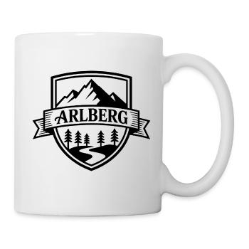  Arlberg - Souvenir Design - Tasse - Weiß - Rechts