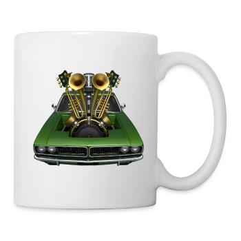 BRASS BAND – Ton & Bild - Tasse - Weiß - Rechts