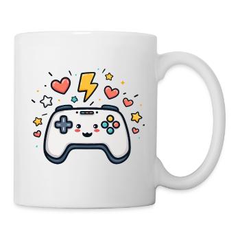 Kawaii Spielcontroller Funkelnd - Tasse - Weiß - Rechts