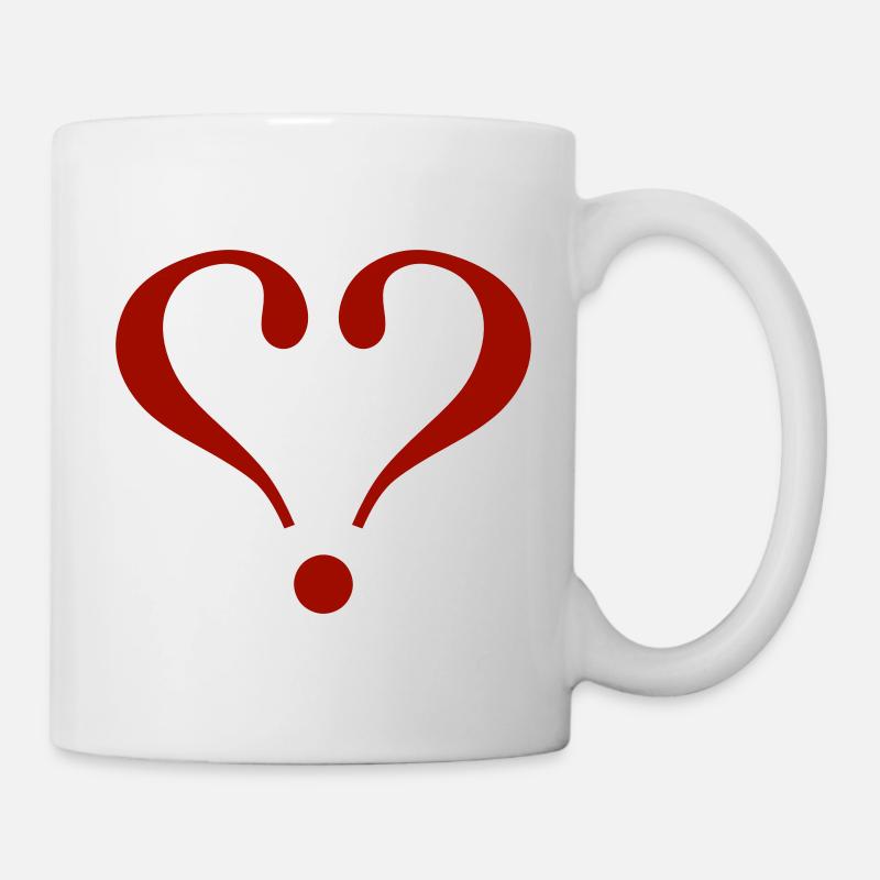 Ich liebe Zeichensetzungen - Tasse - Weiß
