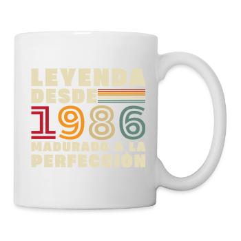 Légende depuis 1986 Cadeau d’anniversaire vintage - Mug blanc - blanc - Droite