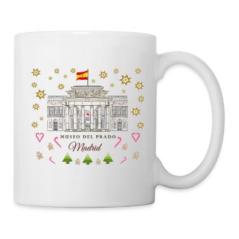 Madrid, Kunstmuseum Prado,  Zeichnung Weihnachten - Tasse - Weiß - Rechts