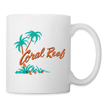 Coral Reef Palm Logo - Mug - white - Right