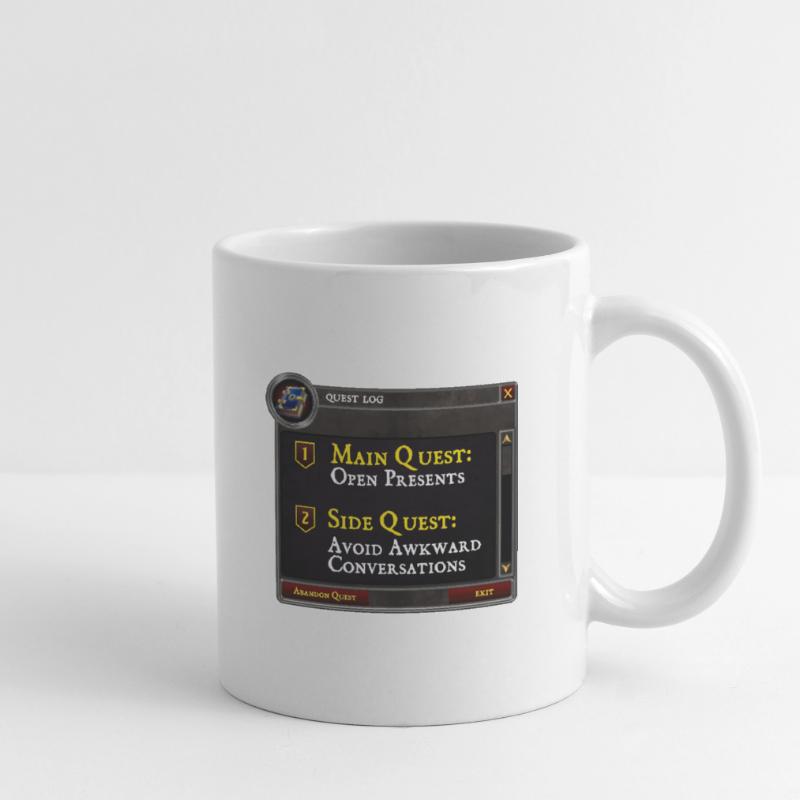 Main Quest Open Presents Side Quest Avoid Mug