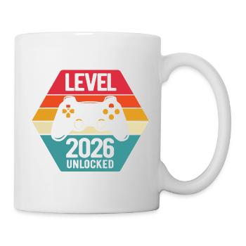 Bonne Année | Niveau 2026 débloqué | Joueur - Mug blanc - blanc - Droite