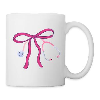 Nurse Stethoscope Knot - Mug - white - Right