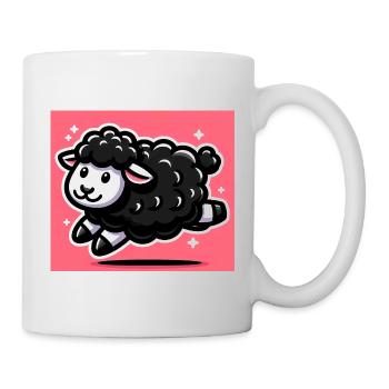 Mouton noir - Mug blanc - blanc - Droite