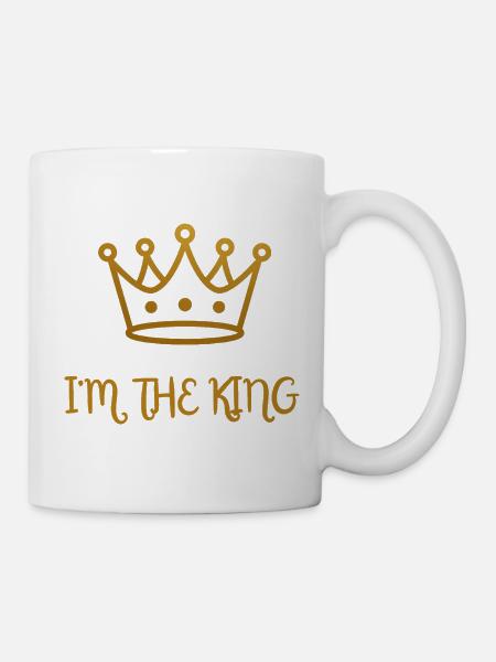 Golden Crown I'm the King - Mug - white