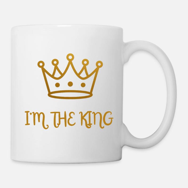 Golden Crown I'm the King - Mug - white