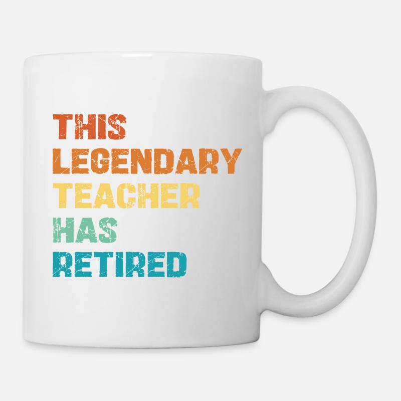 Legendary Lehrer Retirement - Tasse - Weiß