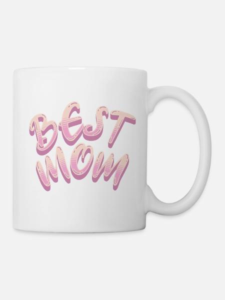 Best Mom Pink Lettering - Mug - white
