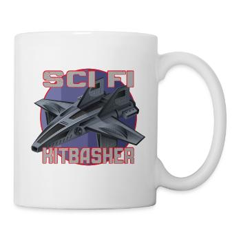 SciFi Kitbasher Jet Design - Tasse - Weiß - Rechts