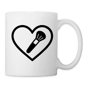 Heart + Beautician – Super Parent Beautician - Mug - white - Right