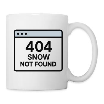 404 Neige non trouvée - Mug blanc - blanc - Droite