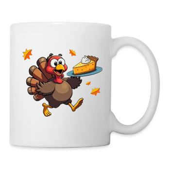 Thanksgiving Lustiger Thanksgiving Truthahn - Tasse - Weiß - Rechts