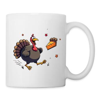 Thanksgiving Lustiger Thanksgiving Truthahn - Tasse - Weiß - Rechts