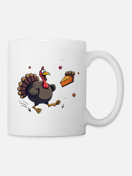 Thanksgiving Lustiger Thanksgiving Truthahn - Tasse - Weiß