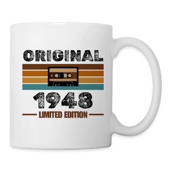 Original 1948 – Retro Kassette Limited Edition - Tasse - Weiß - Rechts