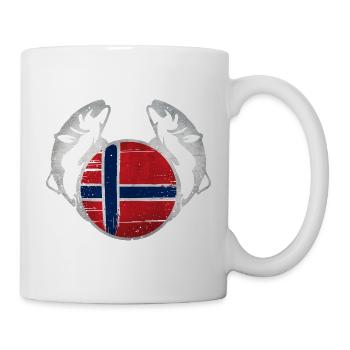 Norvège Pêche - Mug blanc - blanc - Droite