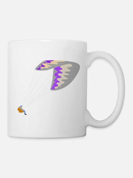 Gleitschirm - Tasse - Weiß