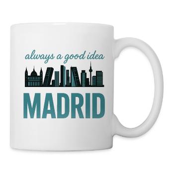 Madrid Skyline – Always a Good Idea Design - Mug - white - Right