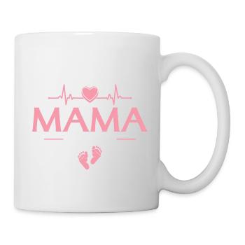 Befördert zur Mama 2026 - Babyparty - Tasse - Weiß - Rechts