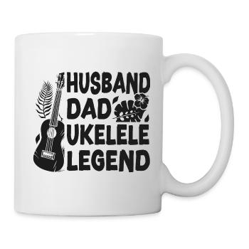 Hawaiian Ukulele Uke Dad Husband - Mug - white - Right