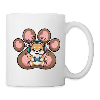 Dog Gamer Paw Hero Gaming Dog - Mug - white - Right
