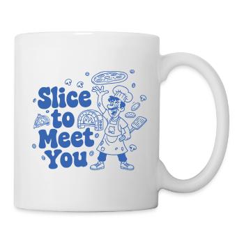 Artiste pizza Slice to Meet You - Mug blanc - blanc - Droite