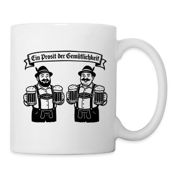 Bier männer - Ein Prosit der Gemütlichkeit - Tasse - Weiß - Rechts