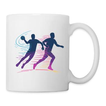 Handball Neon Player, Fast Attack, Team - Mug - white - Right