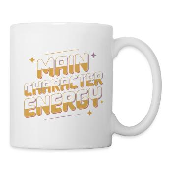 T-shirt graphique Énergie du personnage principal - Mug blanc - blanc - Droite