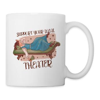 Theater Schauspieler Geschenkideen - Tasse - Weiß - Rechts