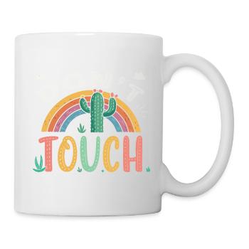 Rainbow Cactus Do Not Touch - Mug - white - Right