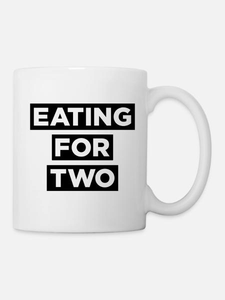 Essen für zwei - Tasse - Weiß