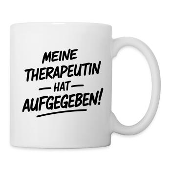 Mon thérapeute a abandonné - Mug blanc - blanc - Droite