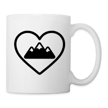 Cœur de la Montagne - Mug blanc - blanc - Droite