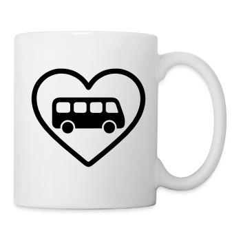 Heart Busfahrer - Tasse - Weiß - Rechts