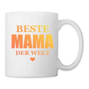 Beste Mama Der Welt - Tasse - Weiß - Rechts