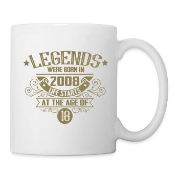 18th Birthday Vintage 2008 Legends Vintage - Mug - white - Right