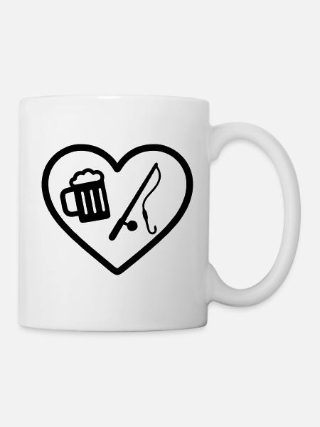Heart Peach Beer - Tasse - Weiß