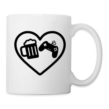 Heart Gaming Bier - Tasse - Weiß - Rechts