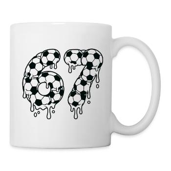 Tropping Soccer 67 Graffiti Six Seven - Tasse - Weiß - Rechts