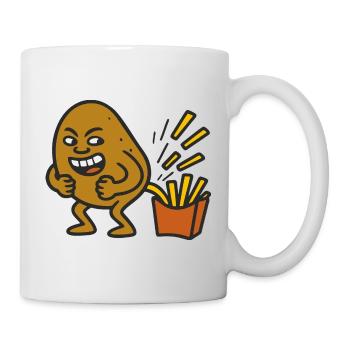 Potato Pooping - Mug - white - Right