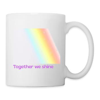 Pride / CSD / LGBTQ+ Design "together we shine" - Mug - white - Right